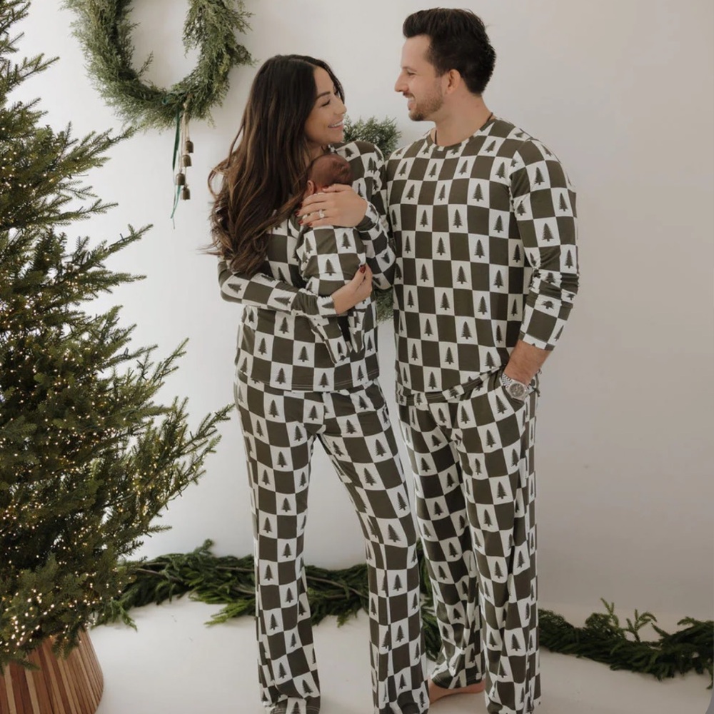 Forever French Bamboo Pajamas | Tree Checkerboard